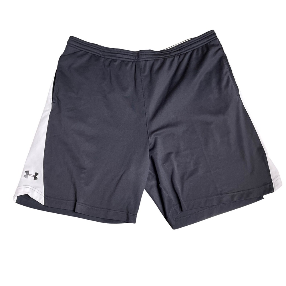 Under Armour Athletic Shorts Black‎ White Trim XXL